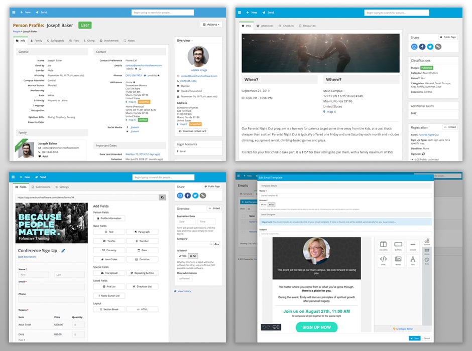 One Church Software screenshot & Video