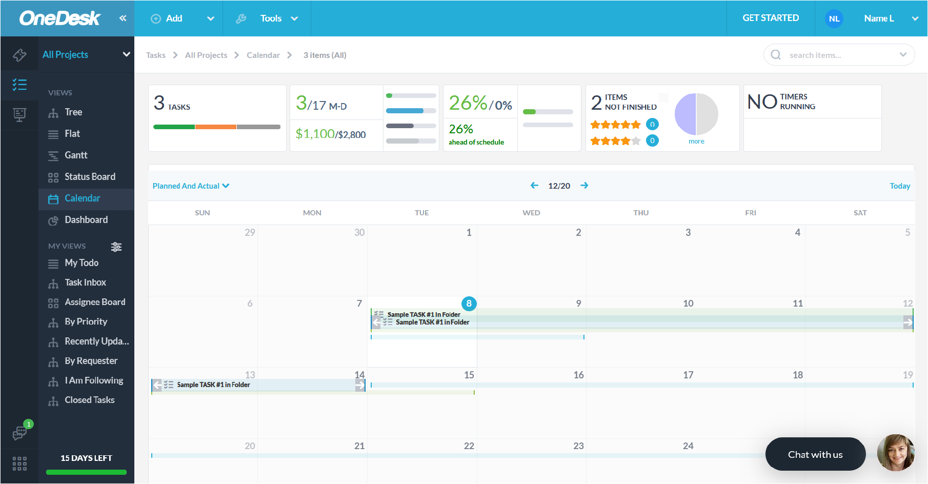 OneDesk Screenshot