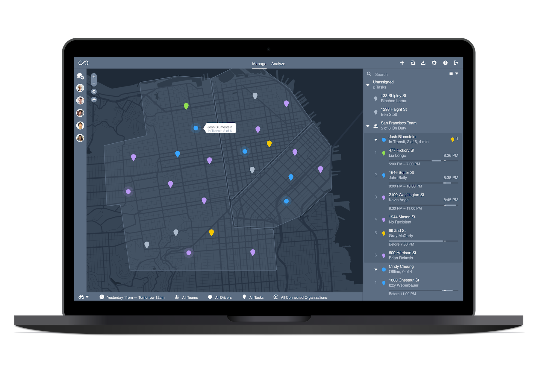 Onfleet Screenshot