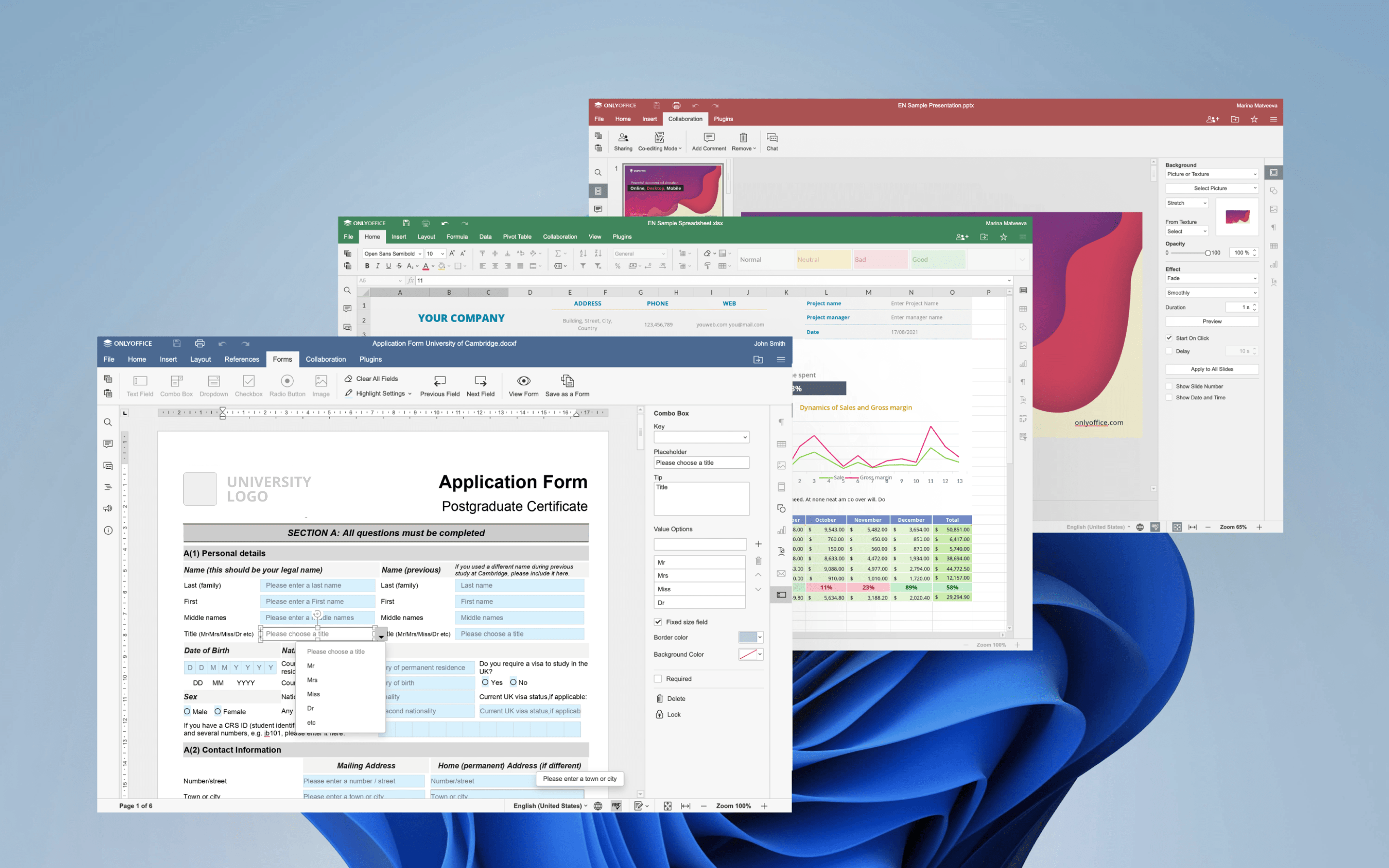 ONLYOFFICE Workspace screenshot & Video