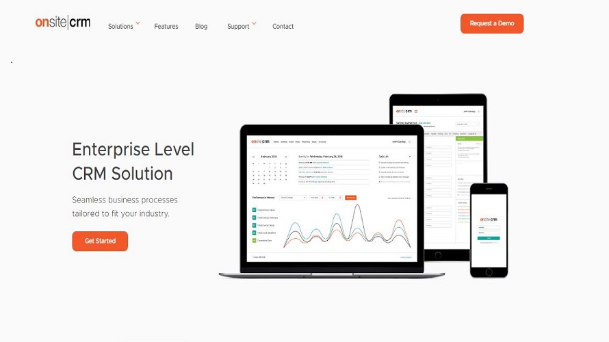 Onsite CRM screenshot & Video