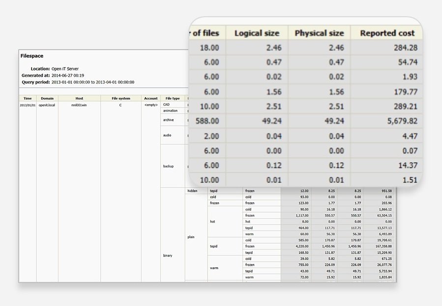 Open iT StorageAnalyzer™ Screenshot