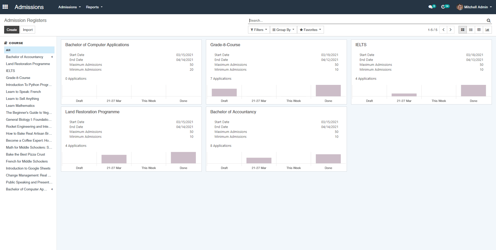 OpenEduCat Screenshot