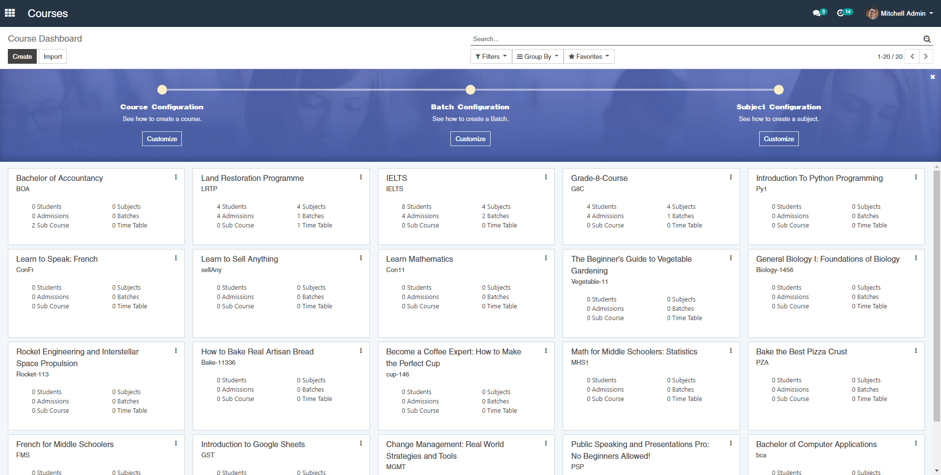 OpenEduCat Screenshot