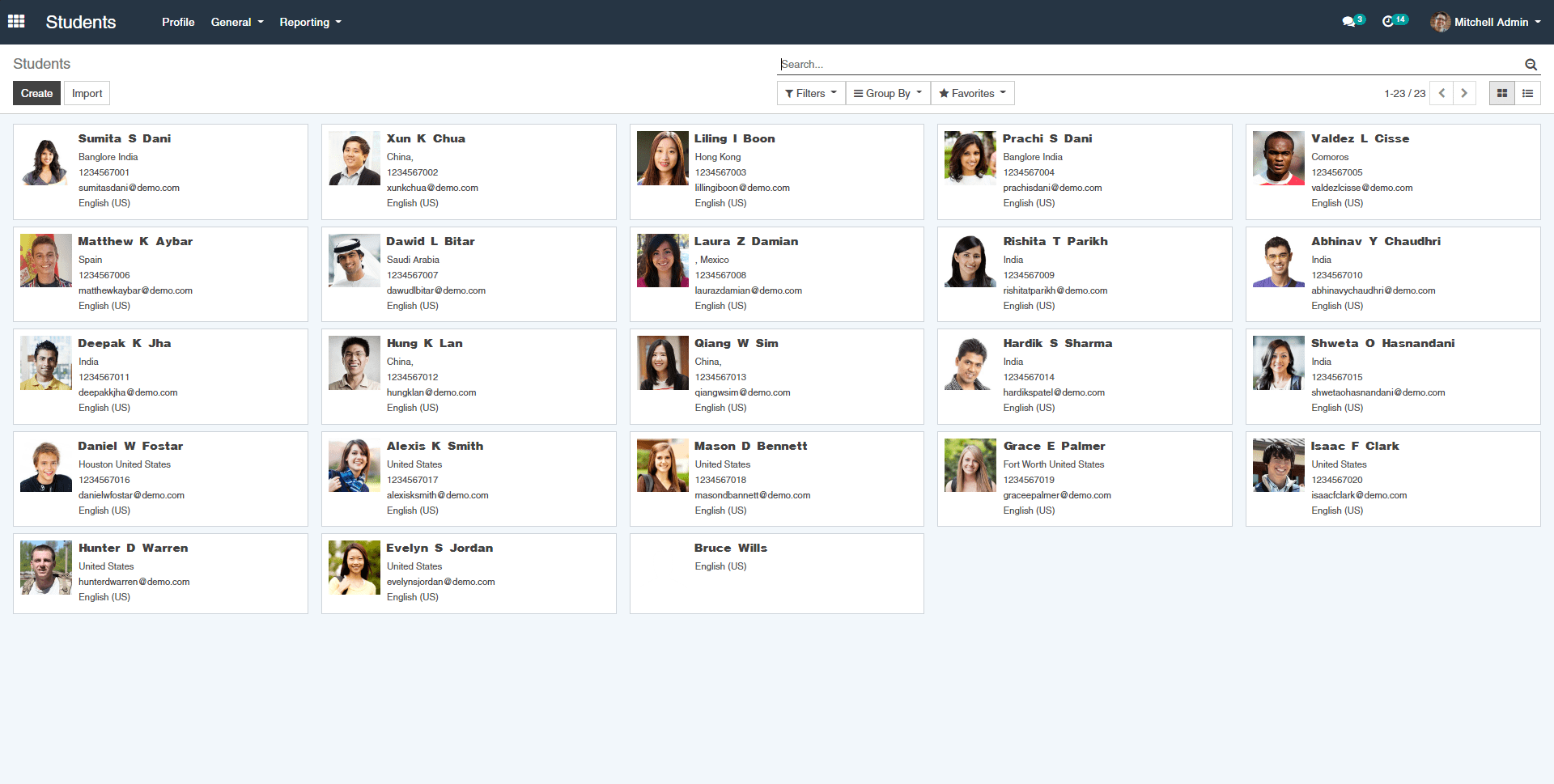 OpenEduCat Screenshot