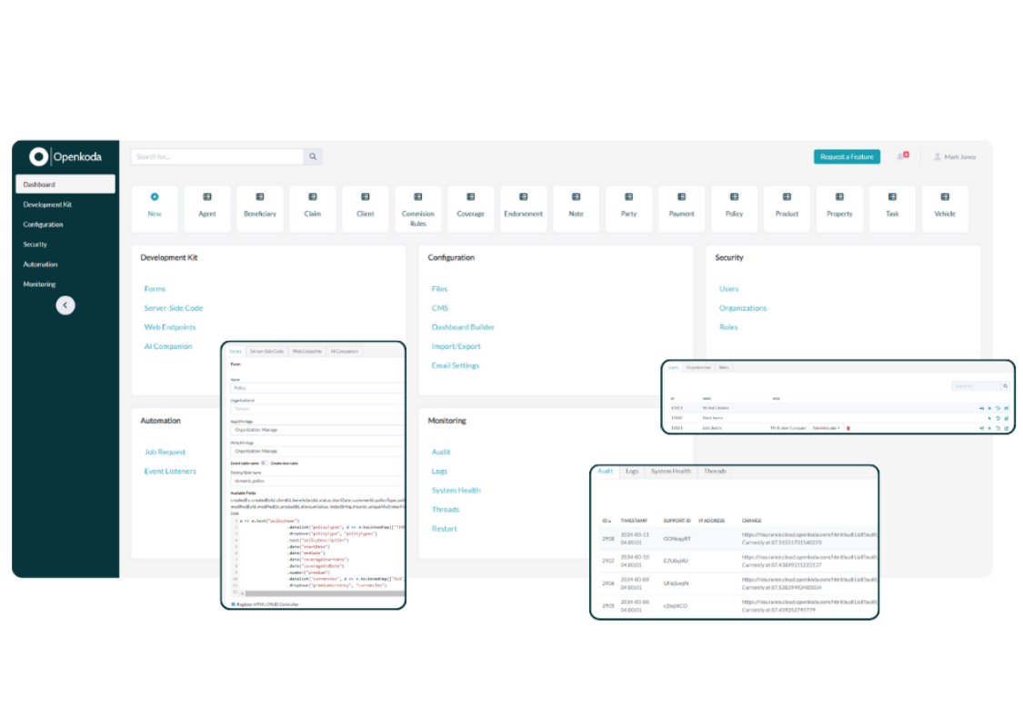 Openkoda Screenshot