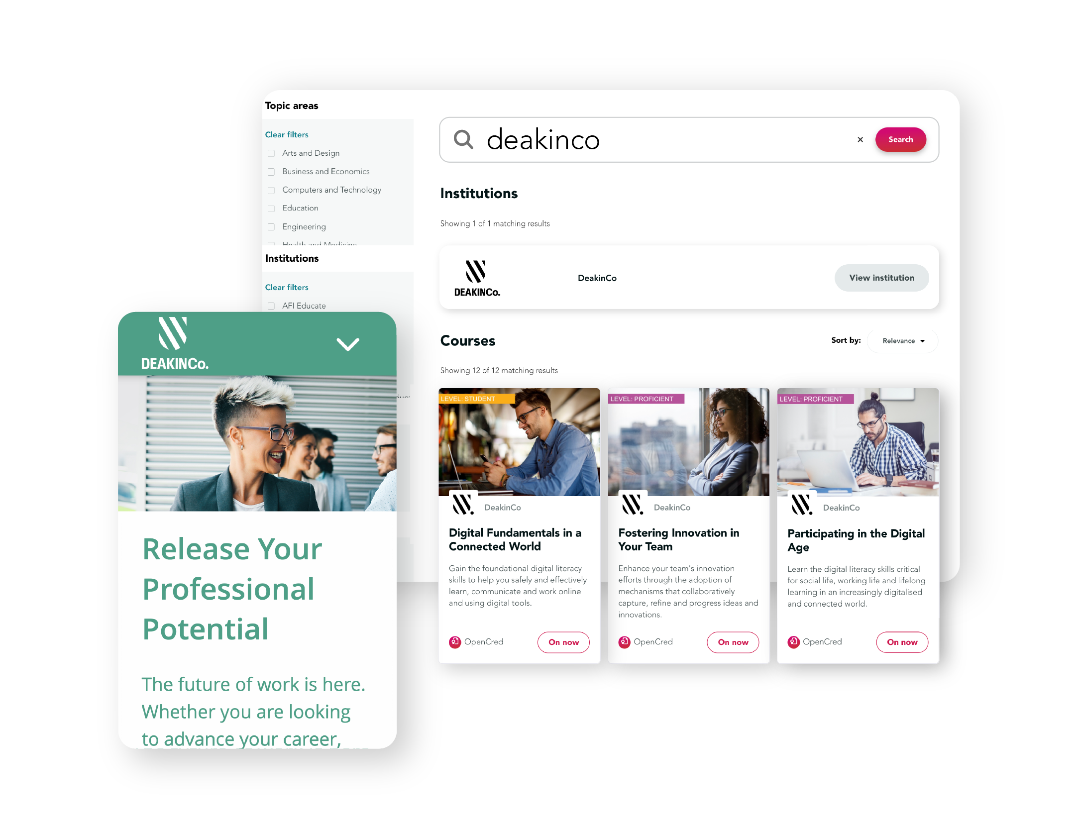 OpenLearning screenshot & Video