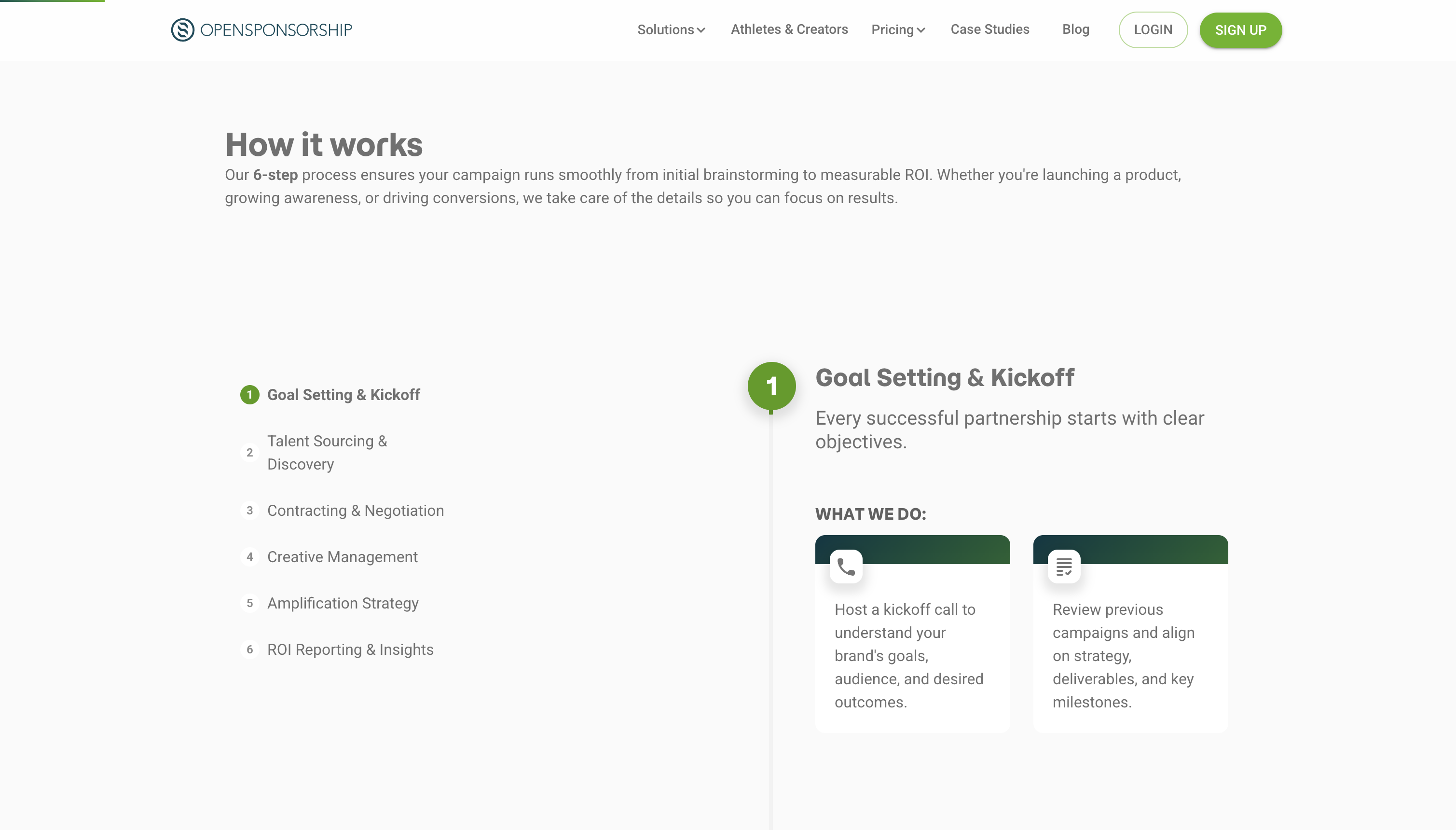 OpenSponsorship Screenshot