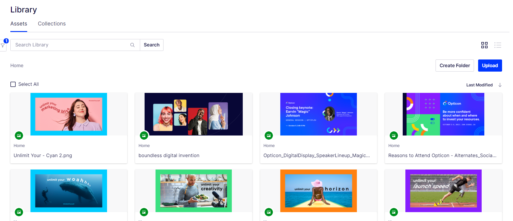 Optimizely Content Marketing Platform Screenshot