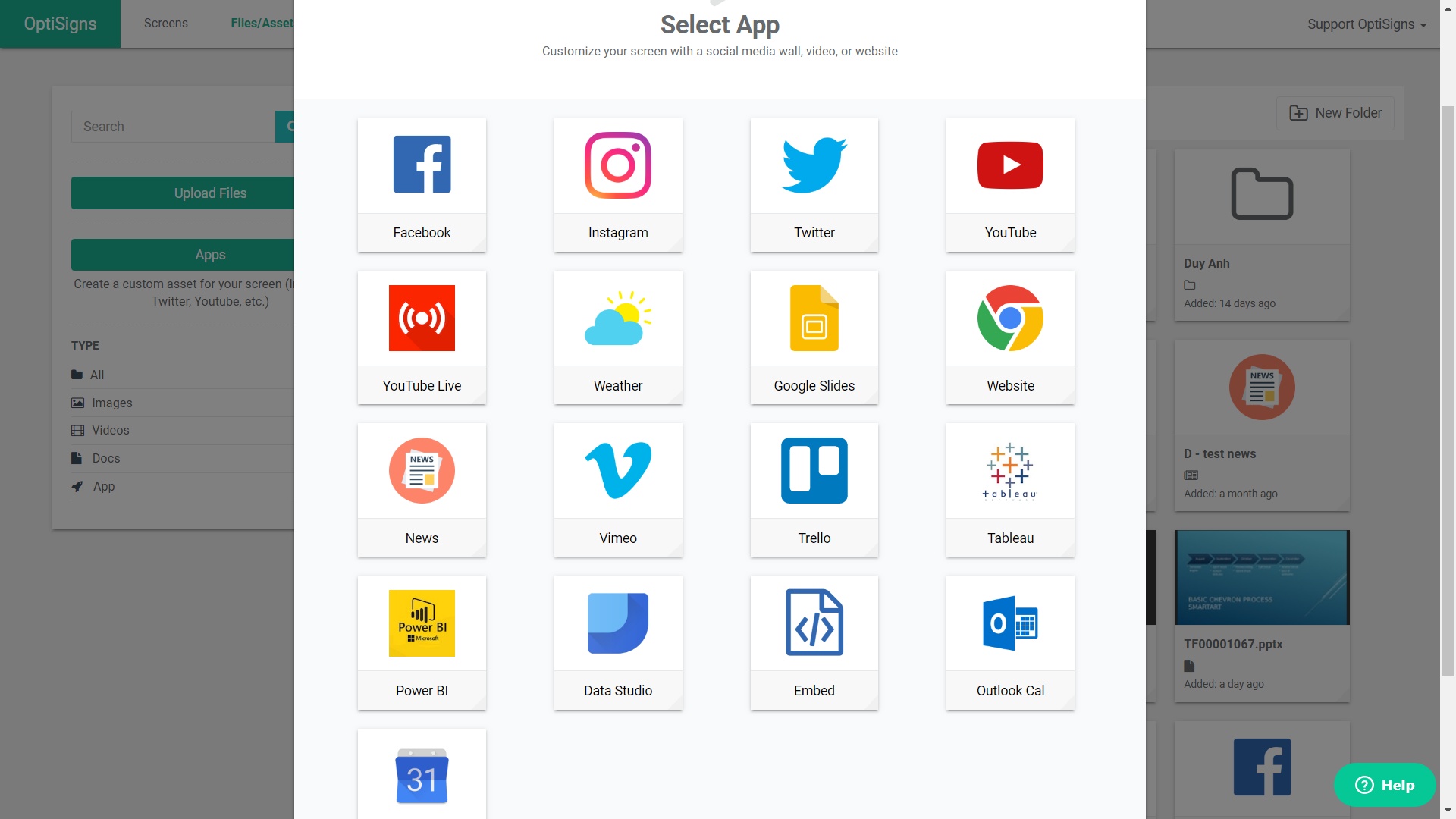 OptiSigns Screenshot