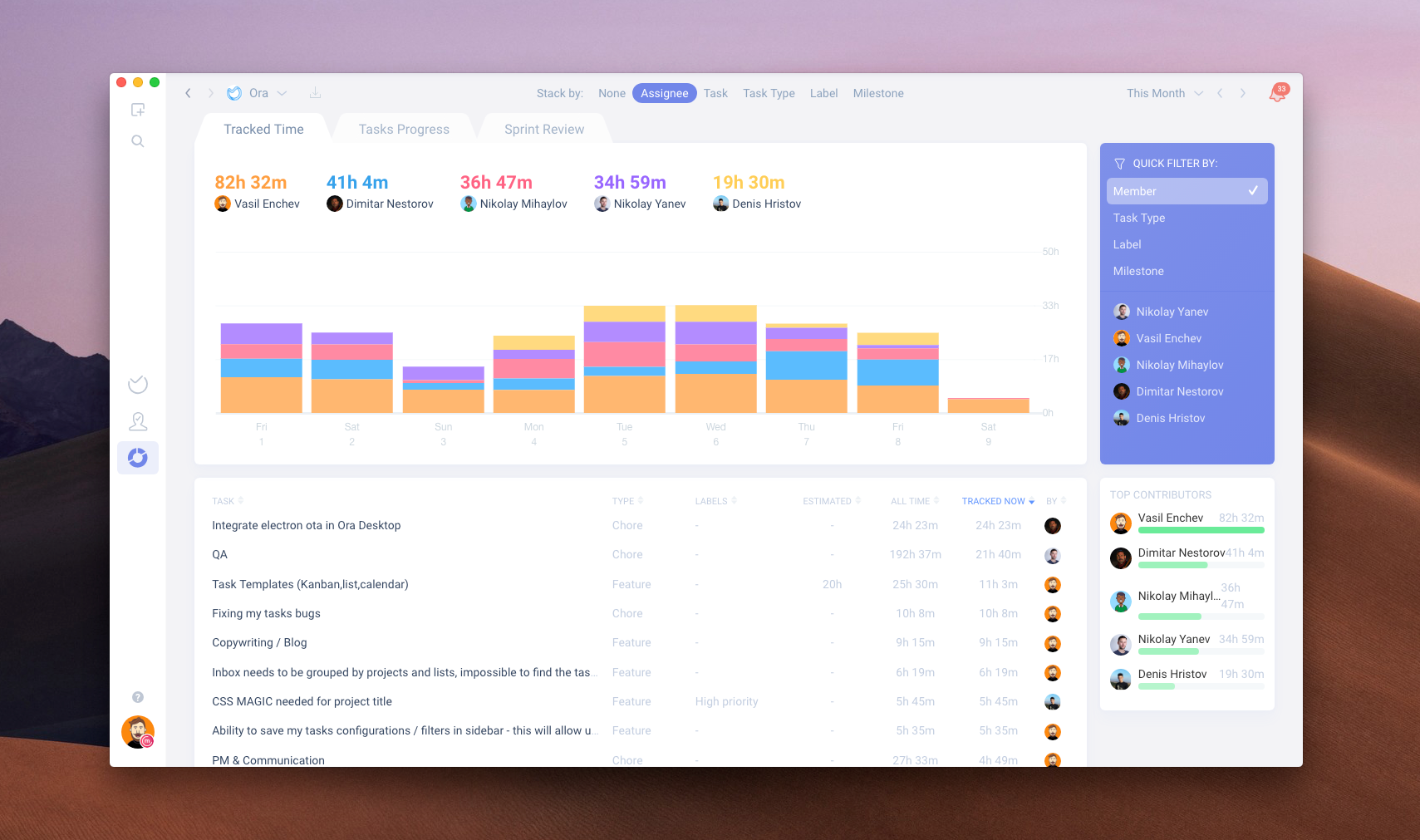 Ora Screenshot