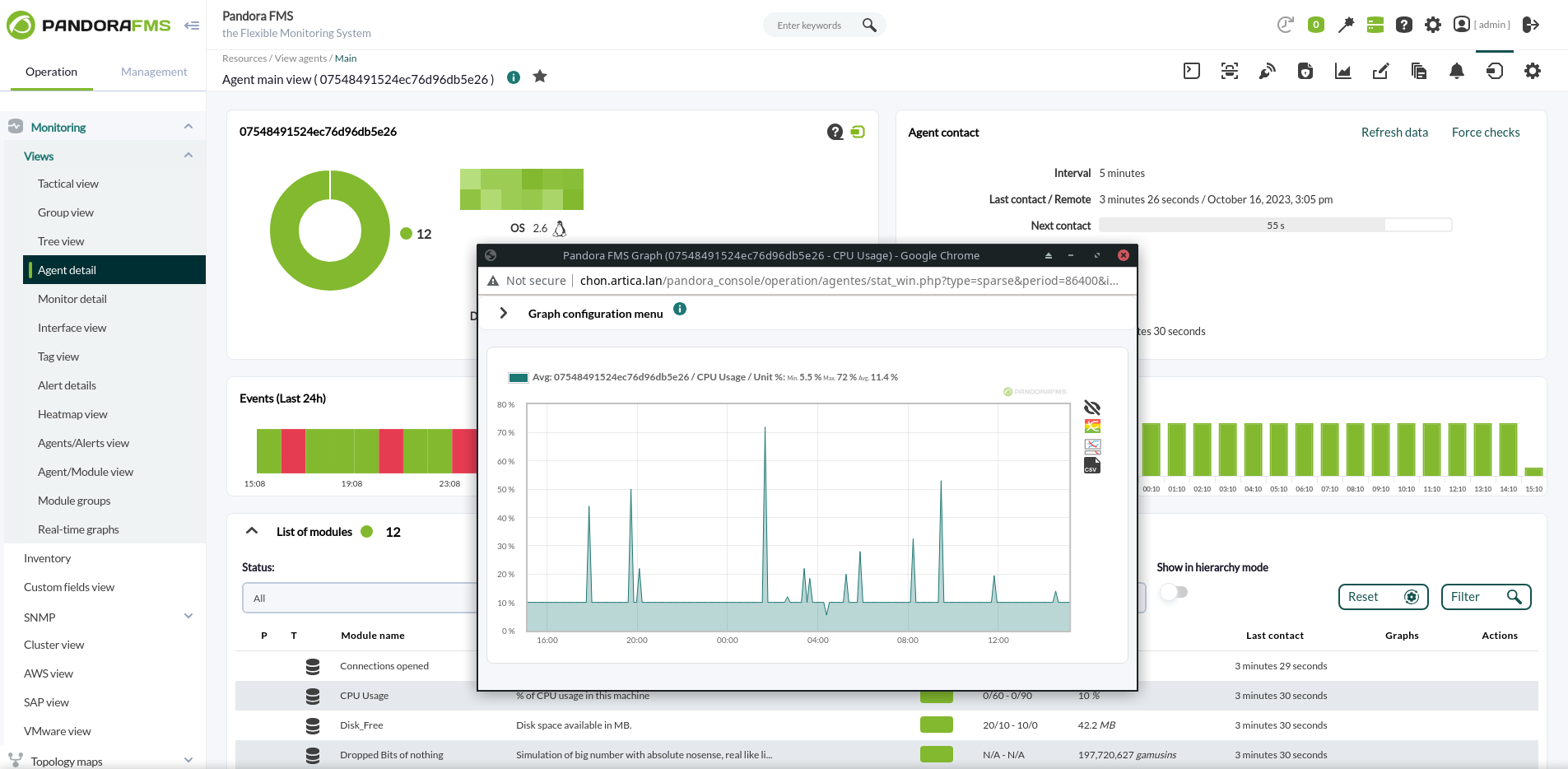 Pandora FMS screenshot & Video