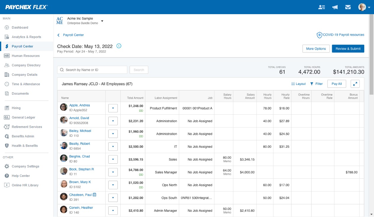 Paychex Flex screenshot & Video