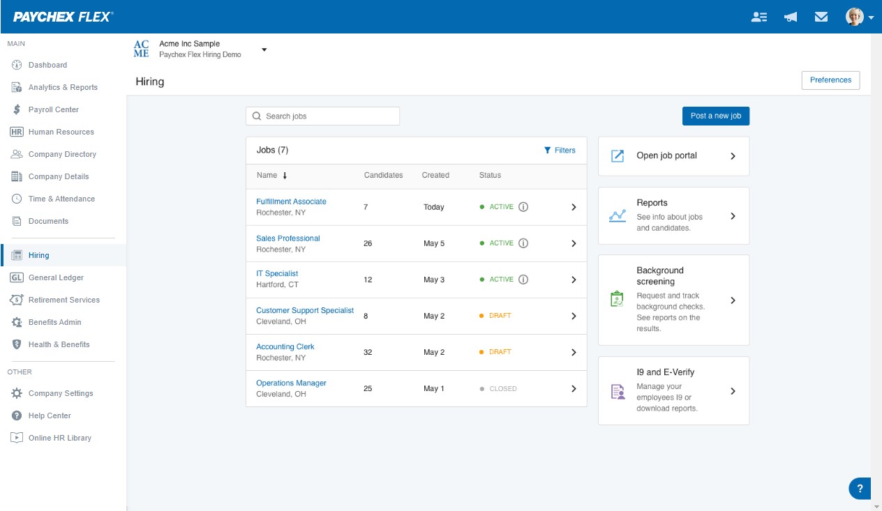 Paychex Flex screenshot & Video