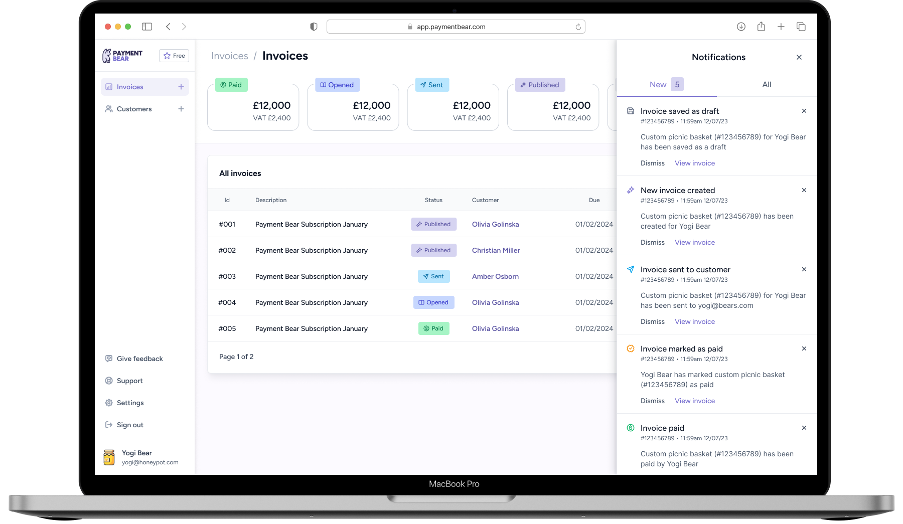 Payment Bear Screenshot