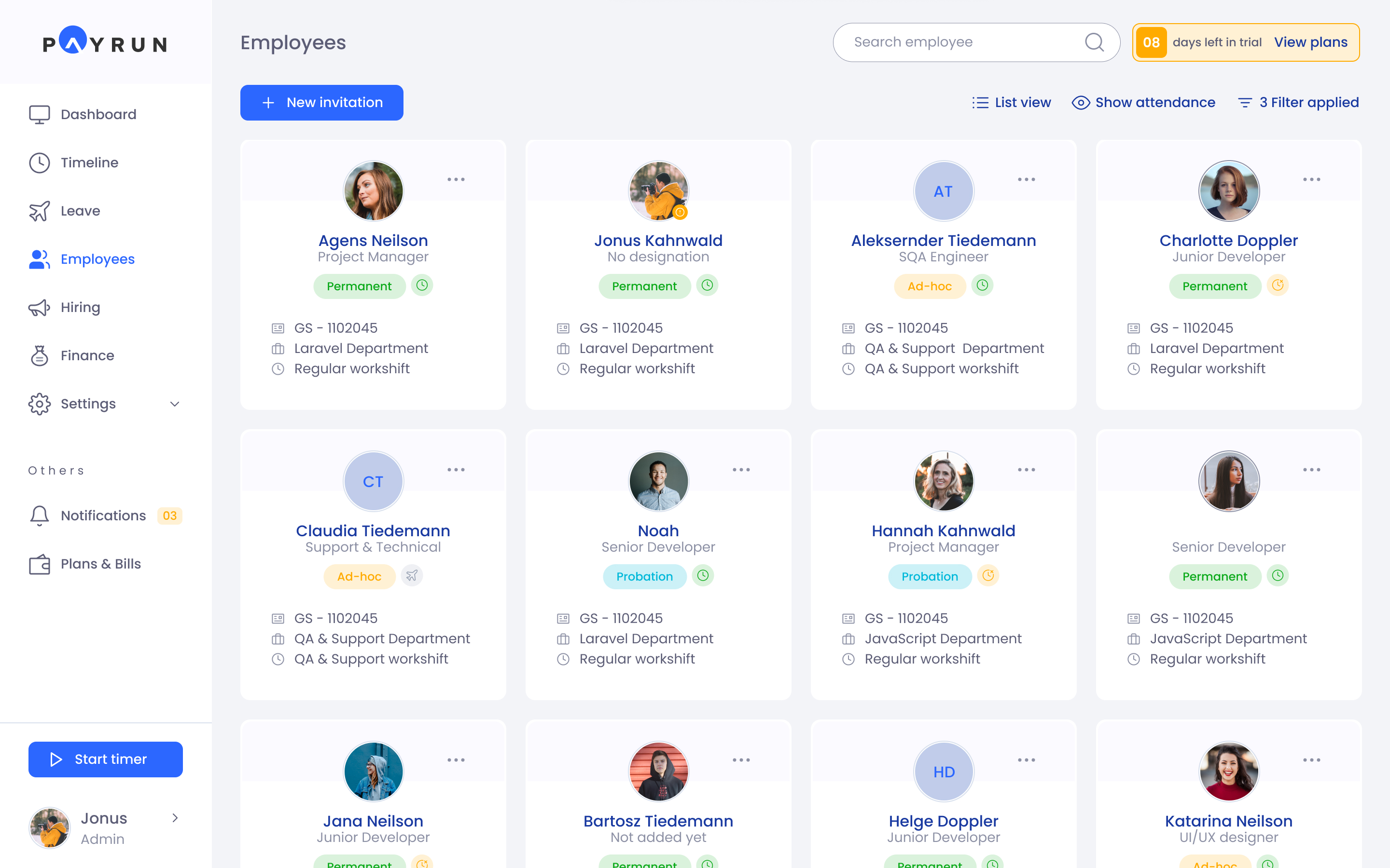 Payrun Screenshot