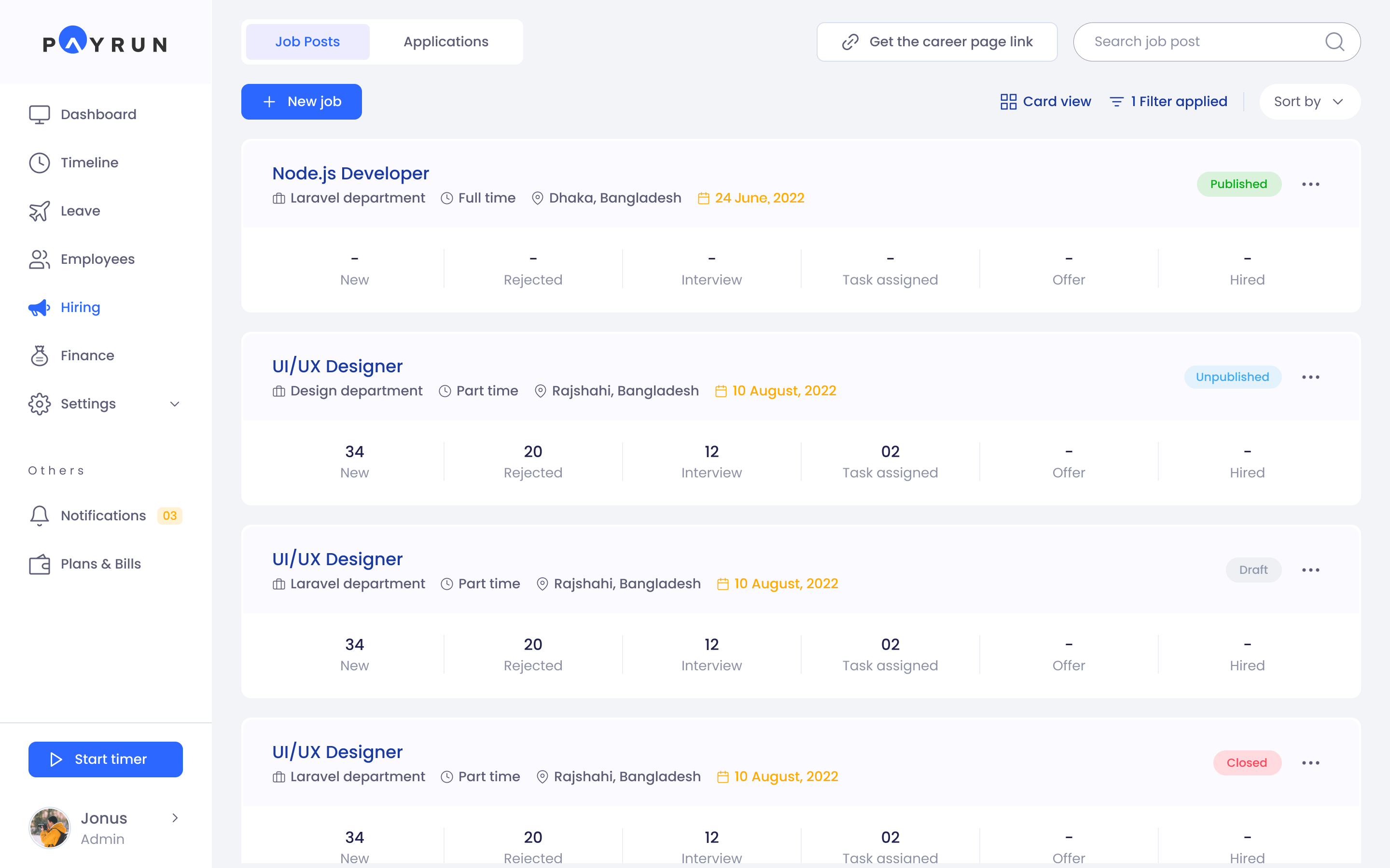 Payrun Screenshot