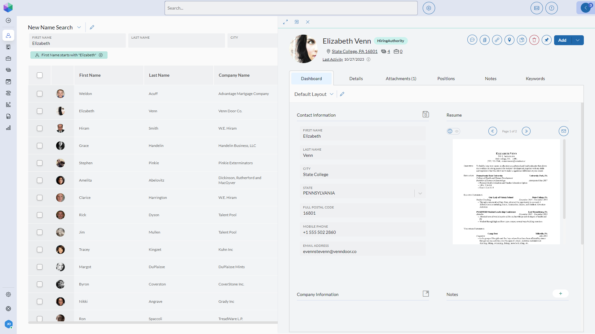 PCRecruiter screenshot & Video