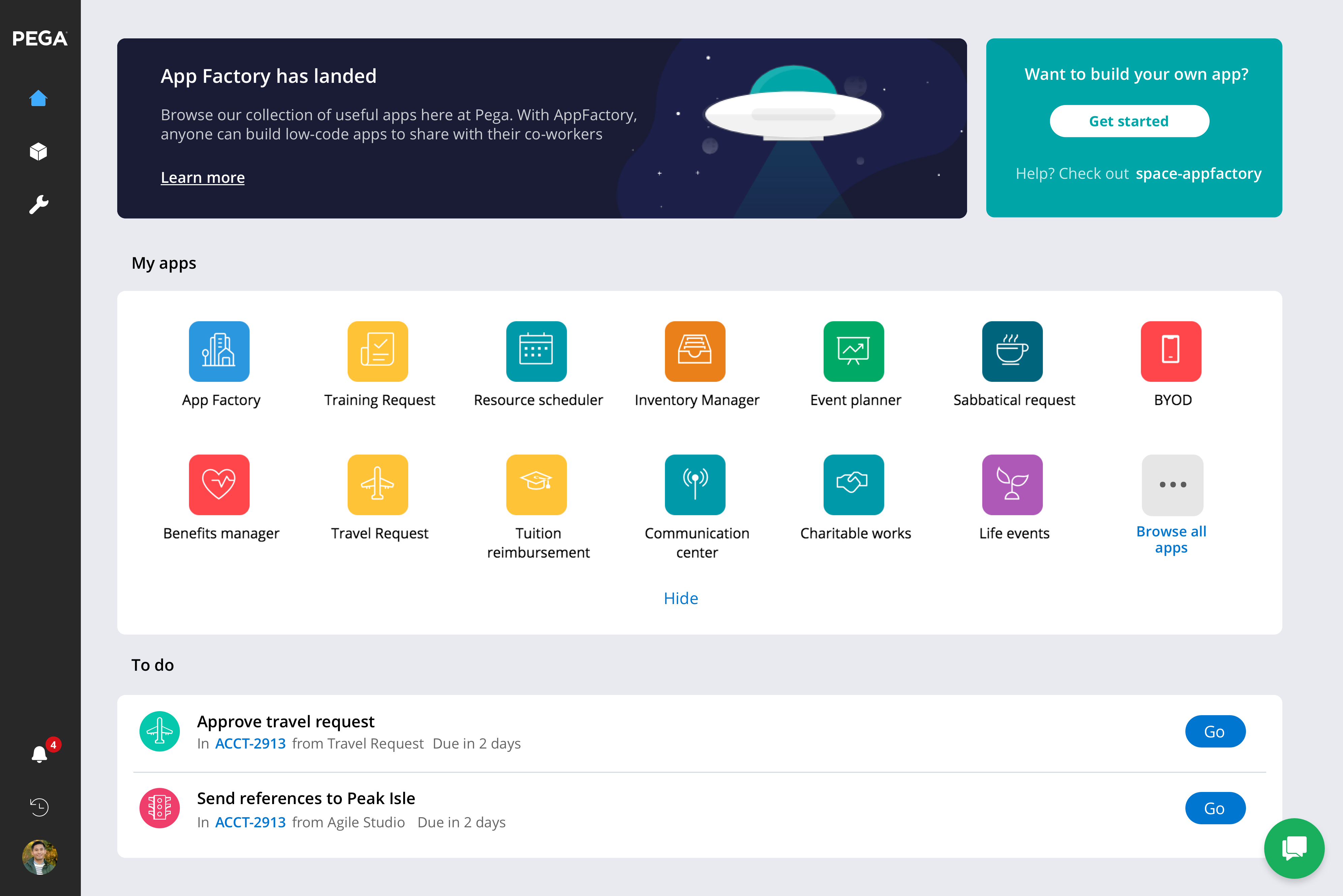 Pega Platform screenshot & Video