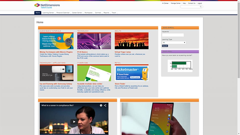 PeopleFluent Learning Screenshot