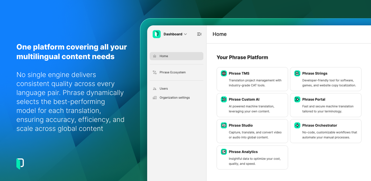 Phrase Platform Screenshot