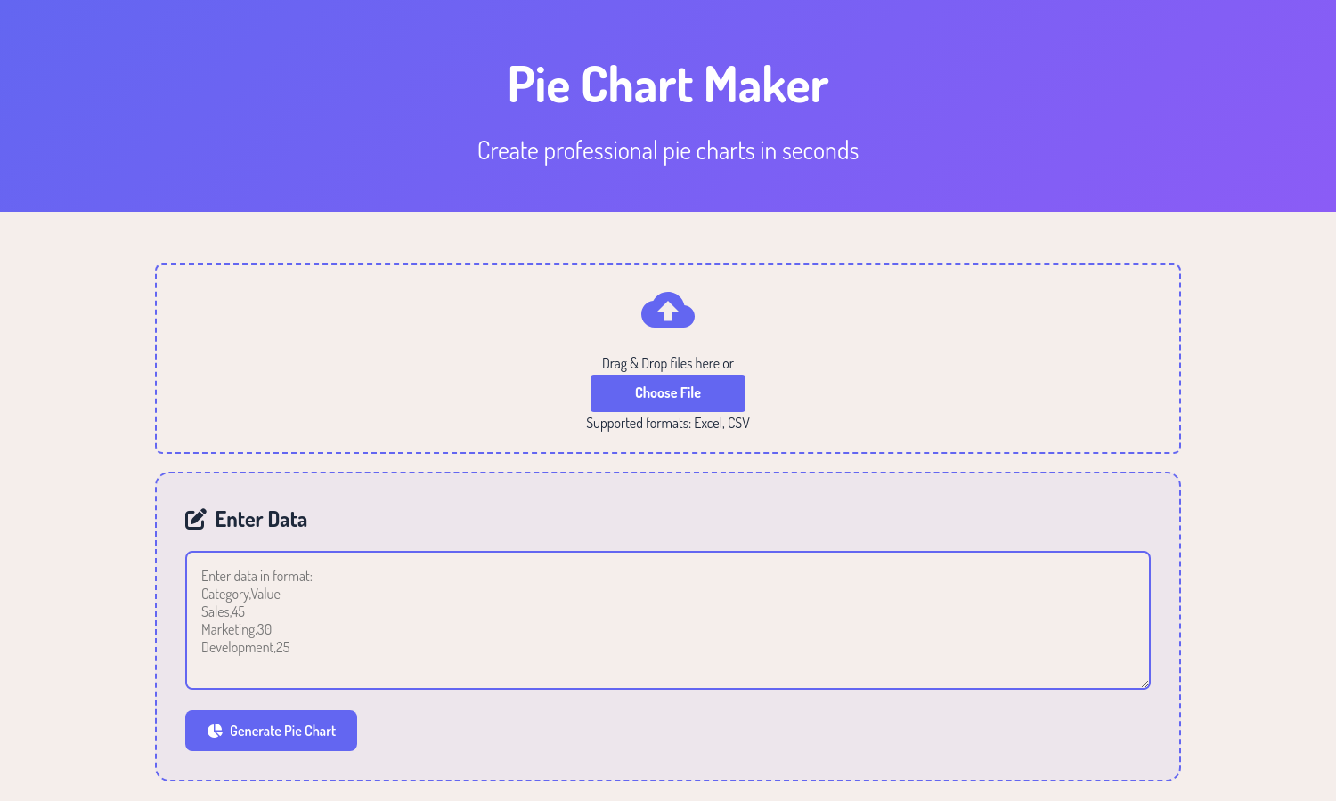 Pie Chart Maker screenshot & Video