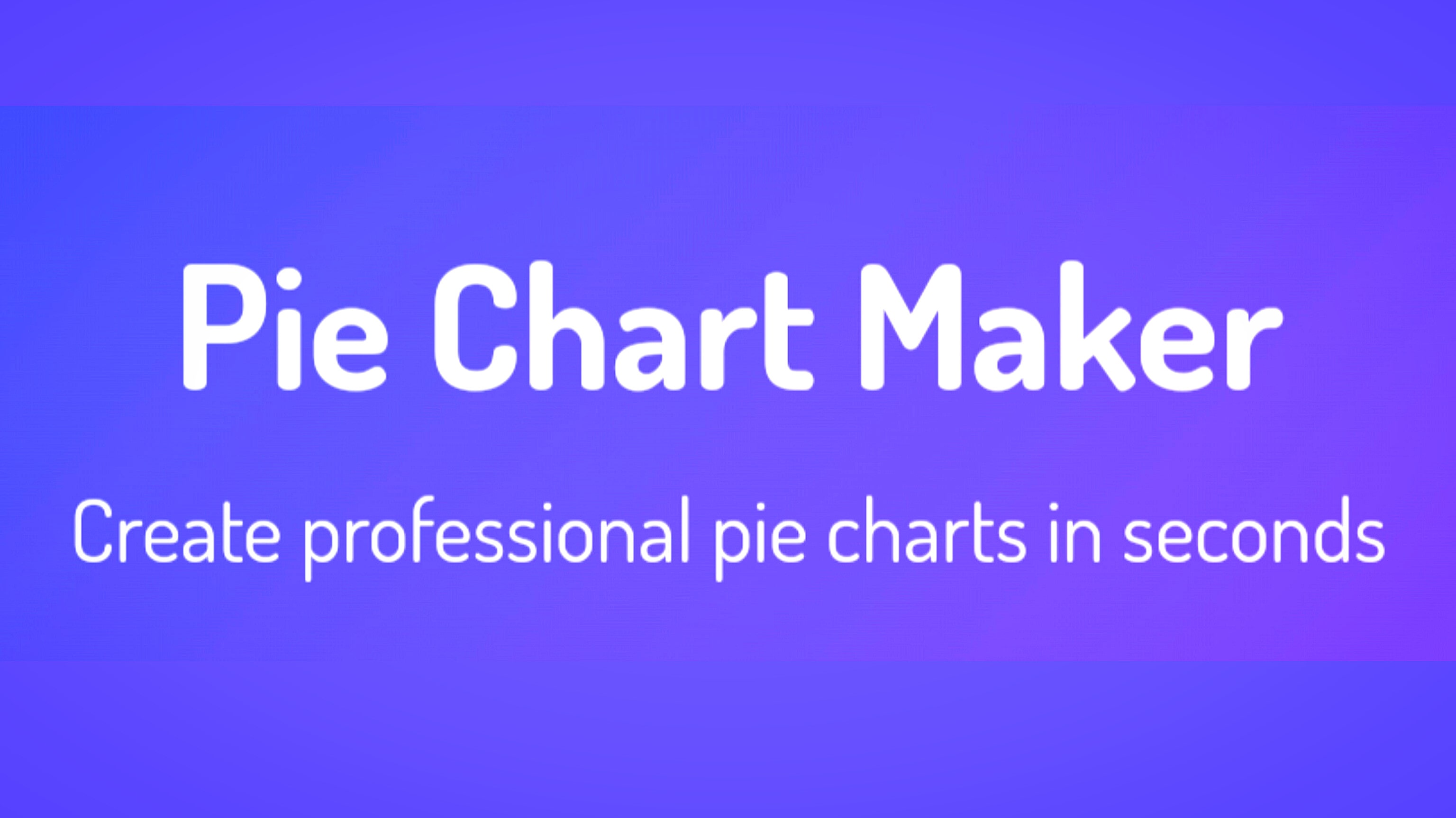 Pie Chart Maker screenshot & Video