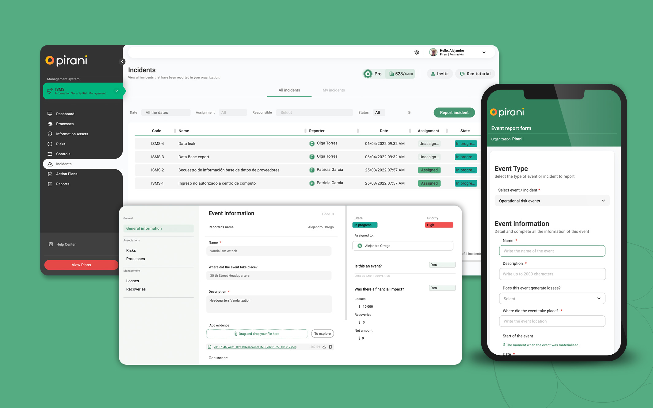 Pirani screenshot & Video