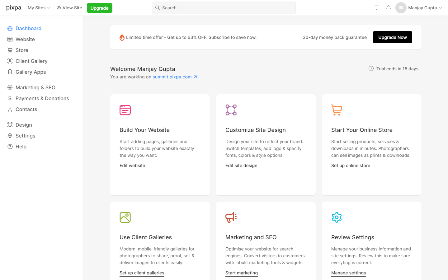 Pixpa Screenshot