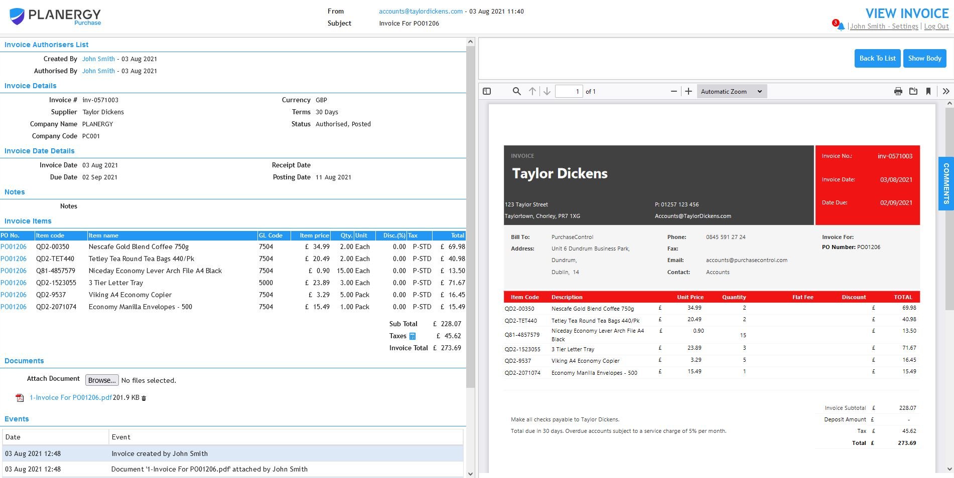 Planergy Screenshot