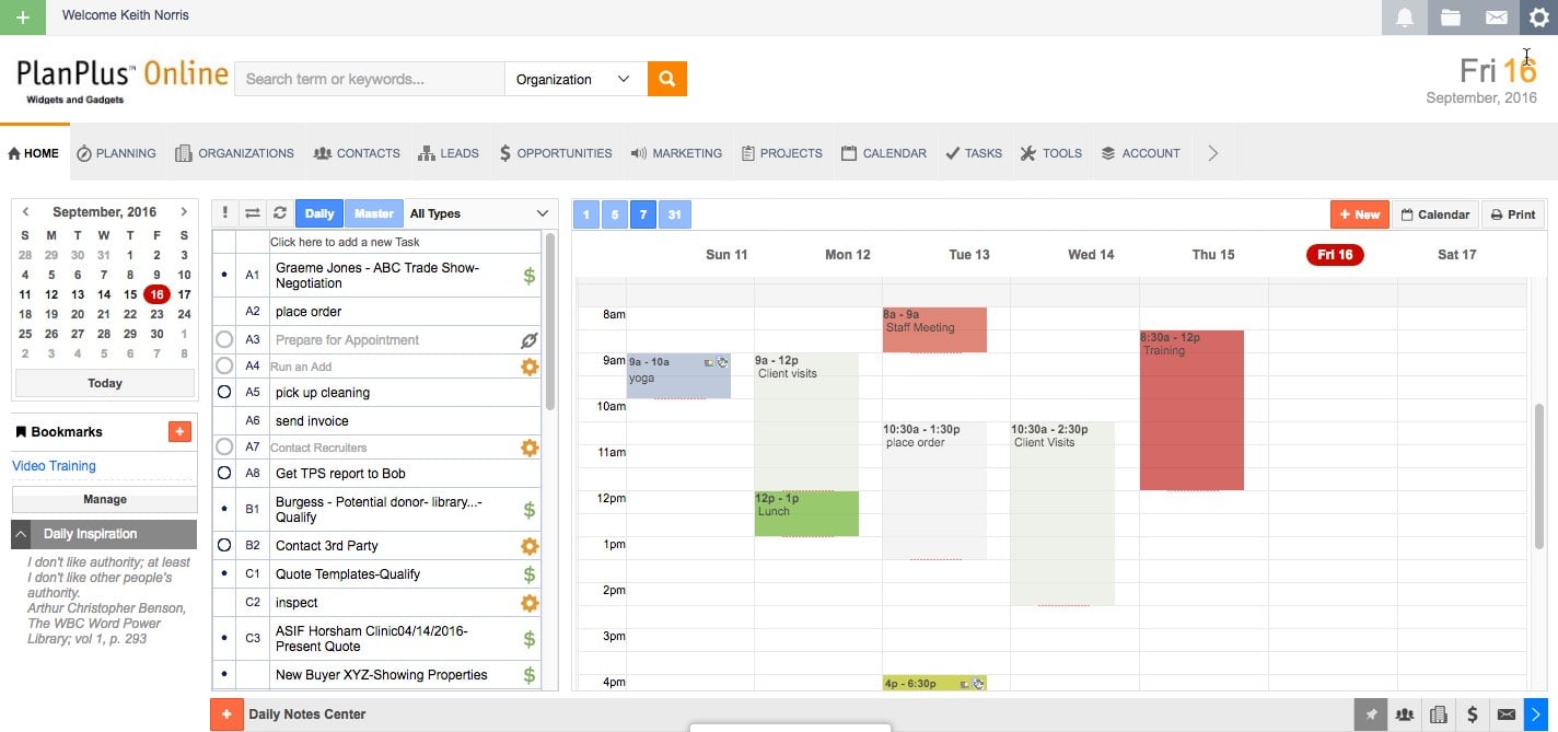PlanPlus Online Screenshot