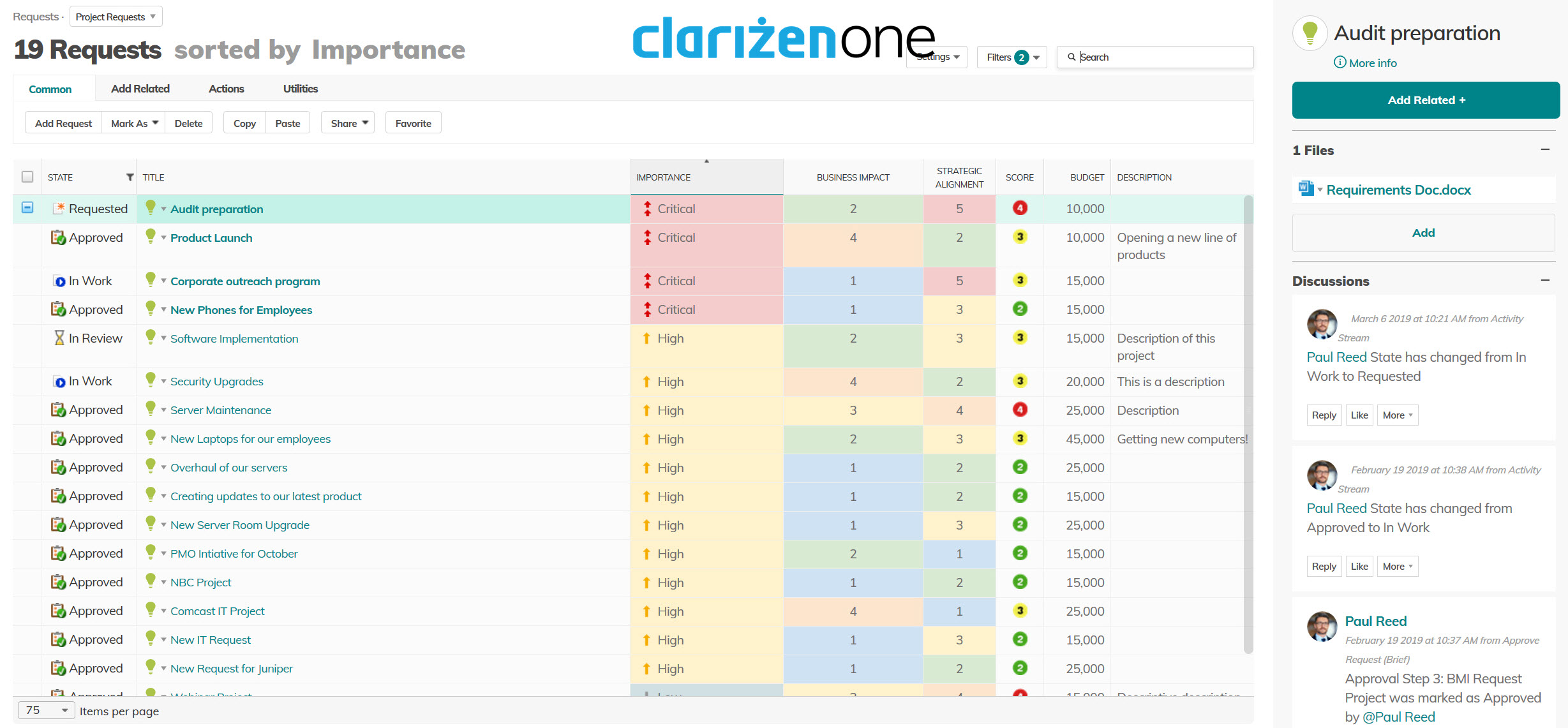 Planview AdaptiveWork screenshot & Video