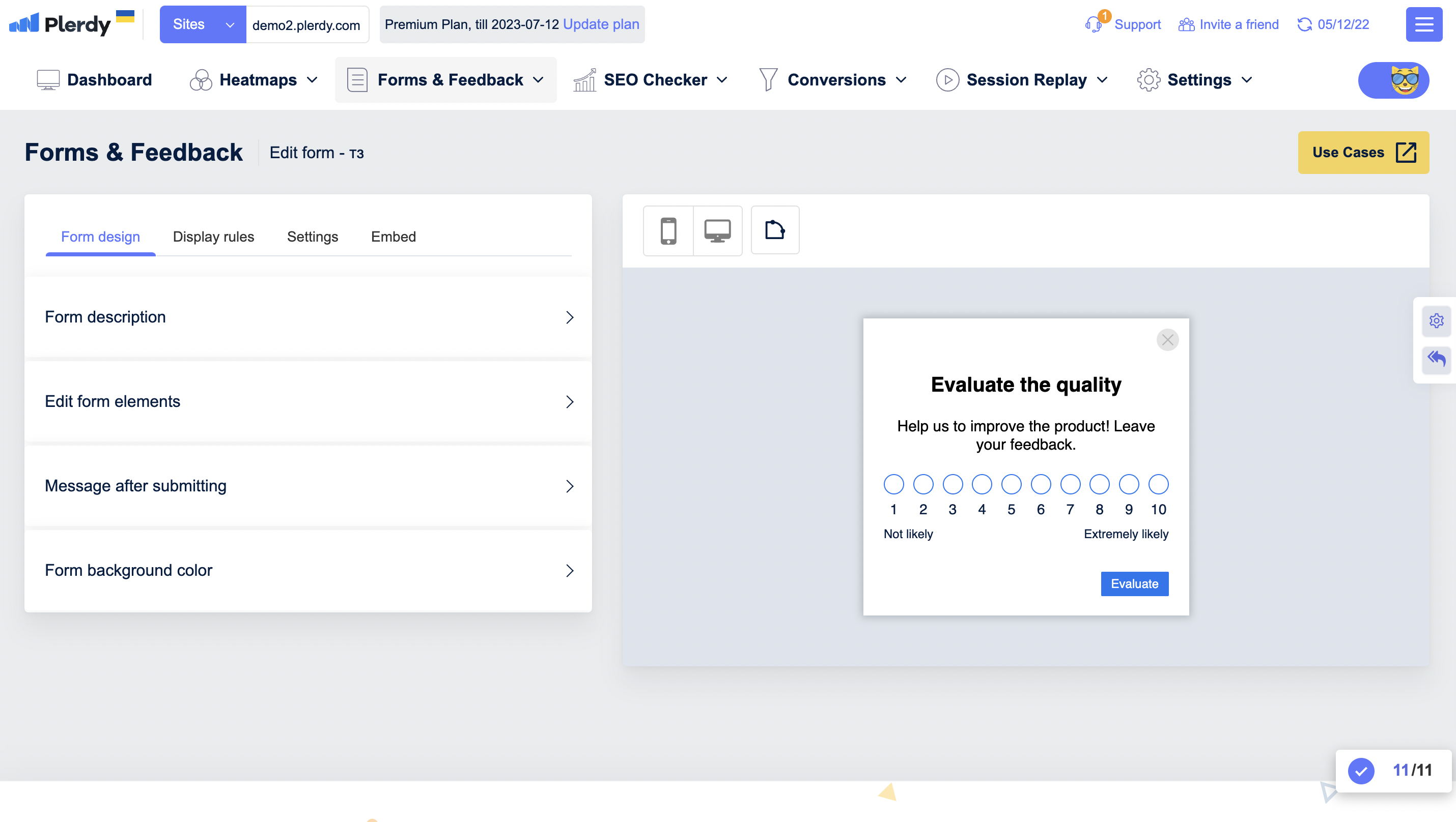 Plerdy screenshot & Video