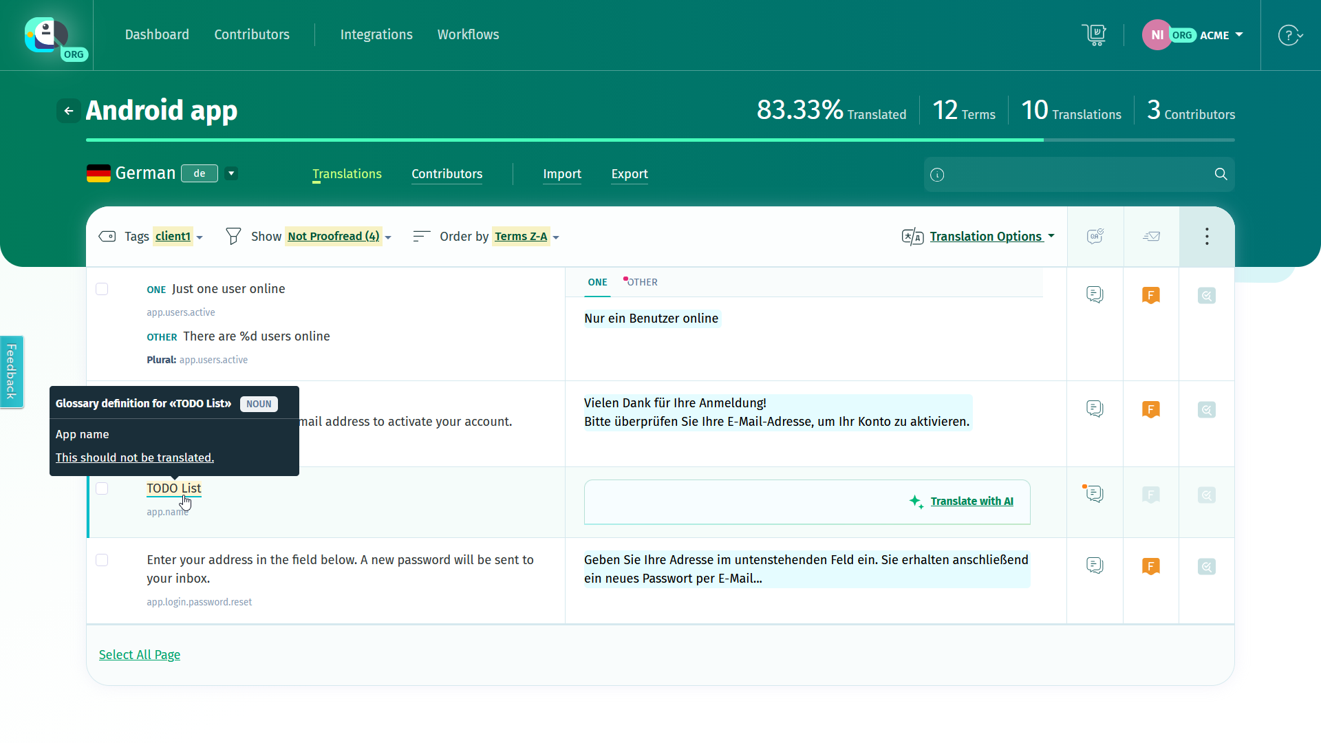 POEditor Screenshot