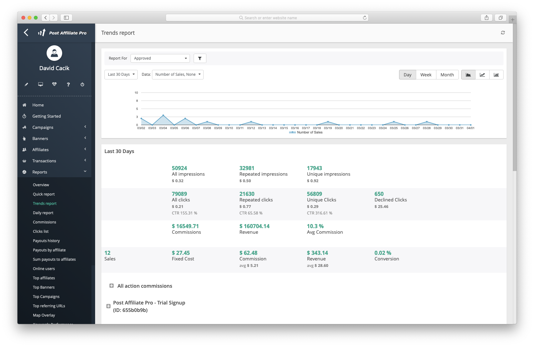 Post Affiliate Pro Screenshot