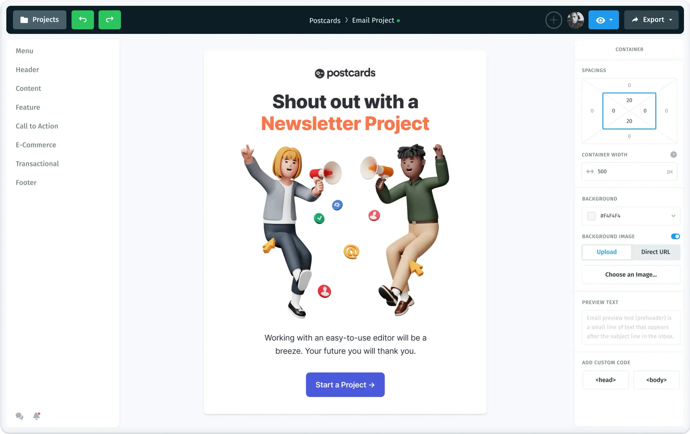 Postcards by Designmodo Screenshot