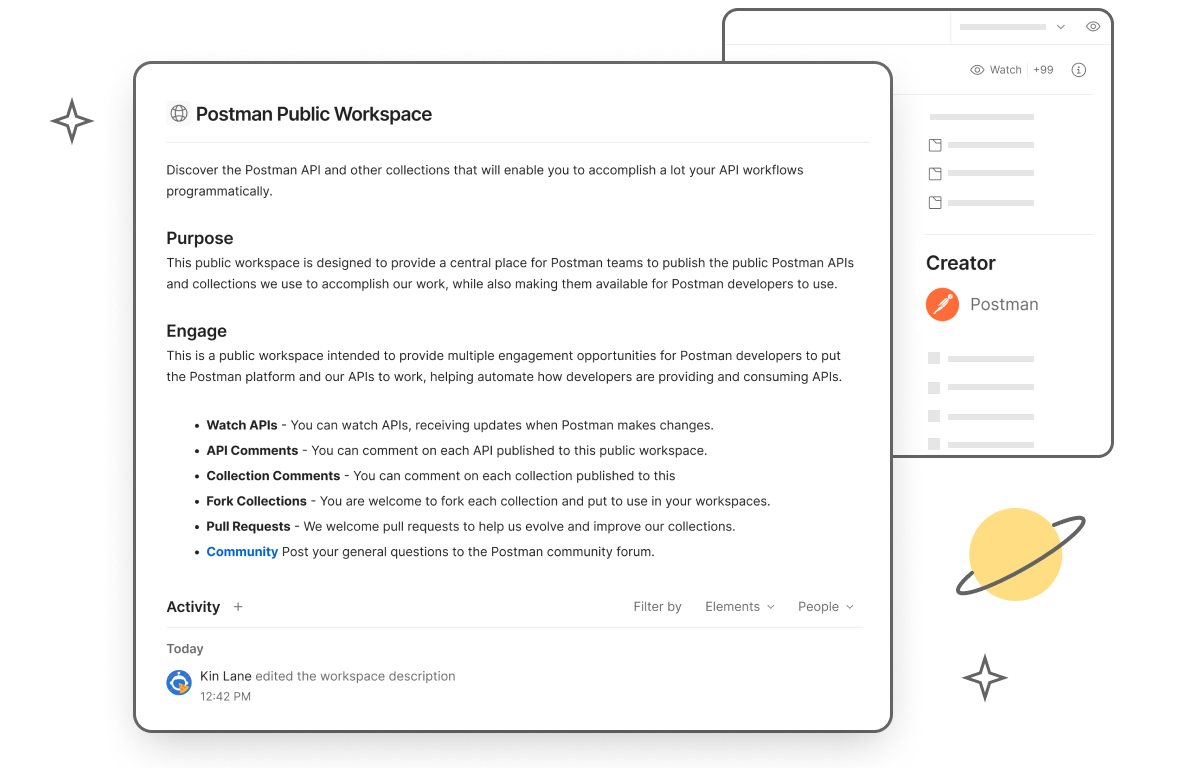 Postman screenshot & Video