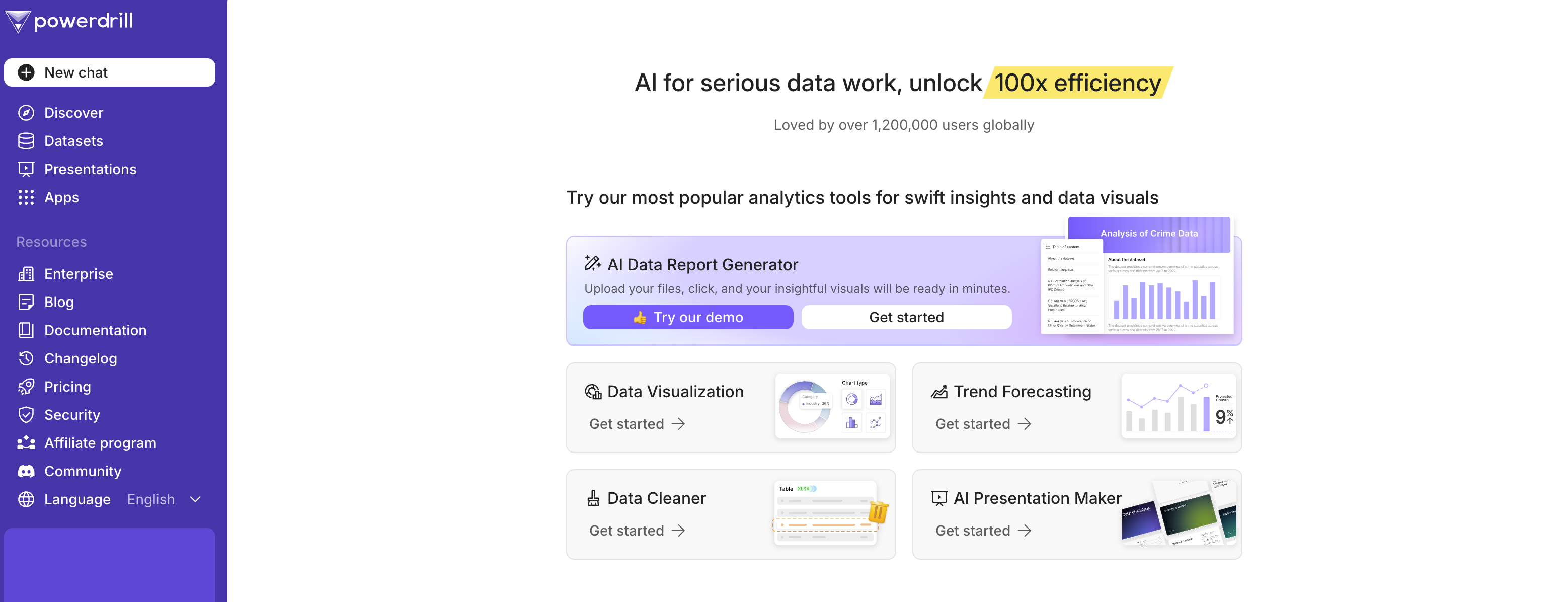 Powerdrill AI screenshot & Video
