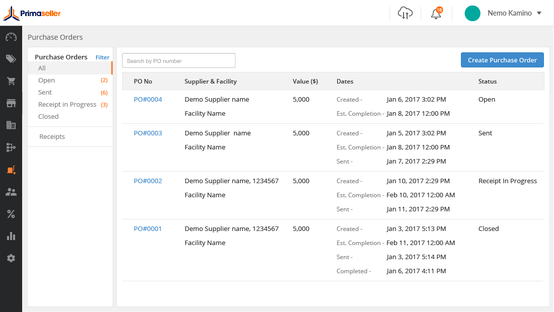Primaseller Screenshot