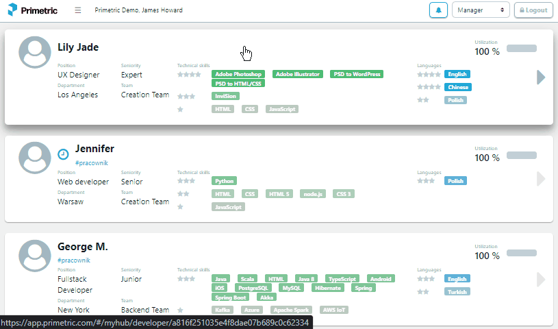 Primetric Screenshot