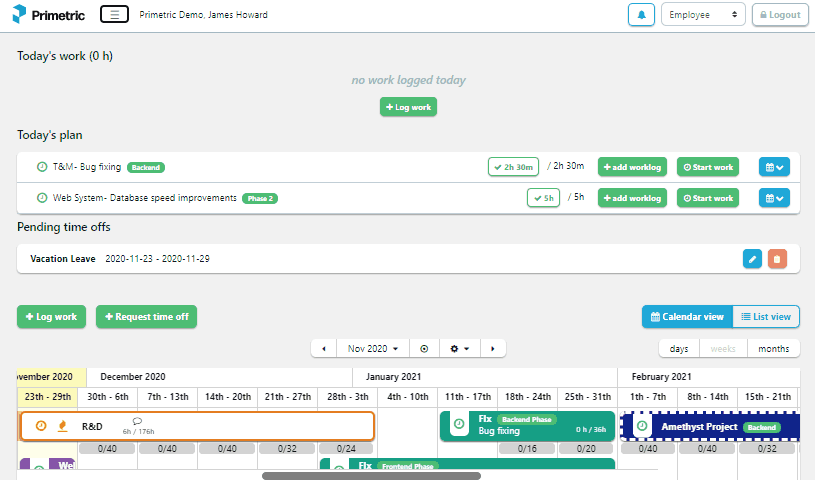 Primetric Screenshot
