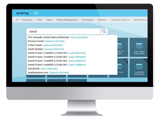 Priority ERP Screenshot