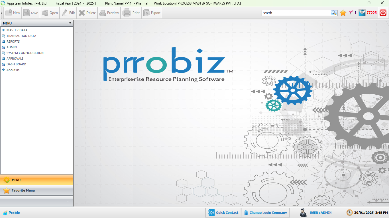 Probiz ERP screenshot & Video
