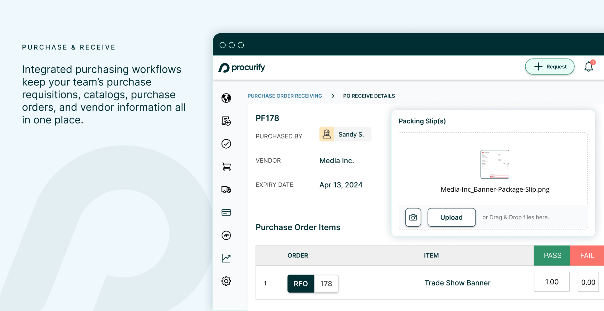 Procurify Screenshot