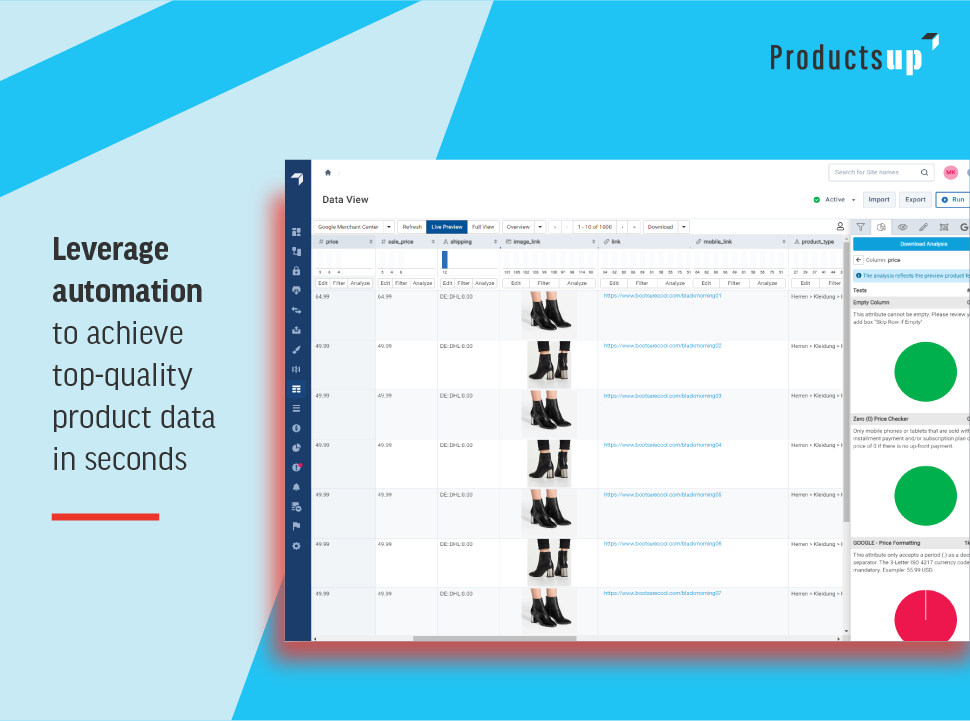 Productsup Screenshot
