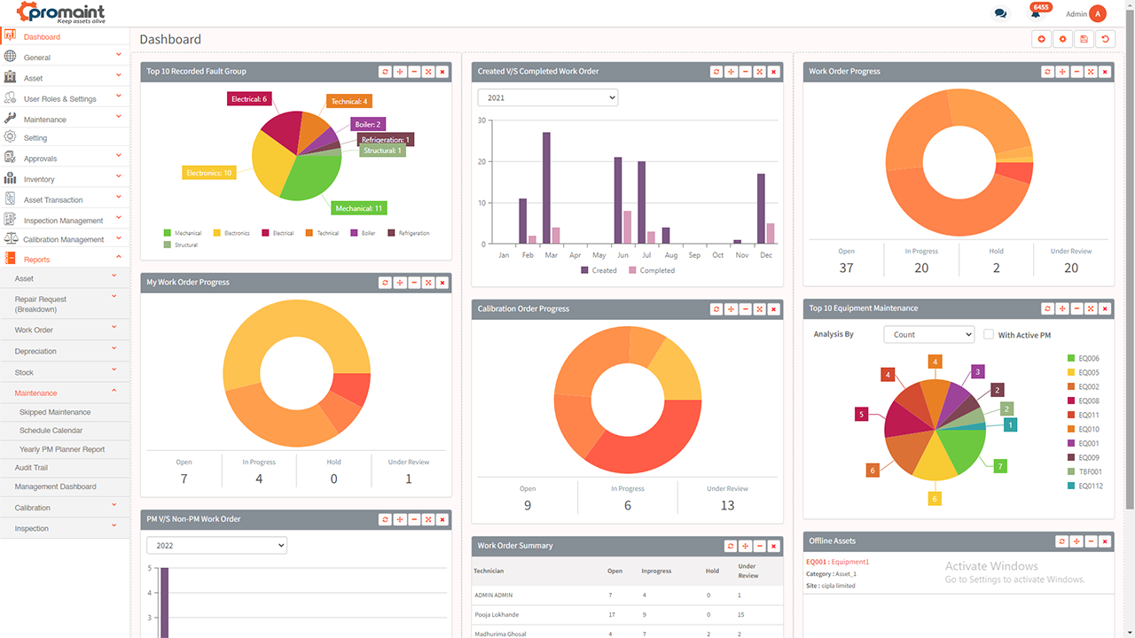 Promaint EAM screenshot & Video