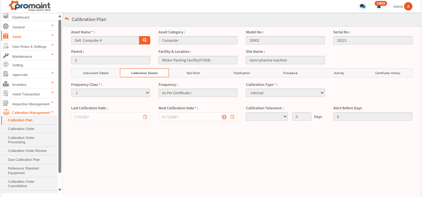 Promaint EAM screenshot & Video