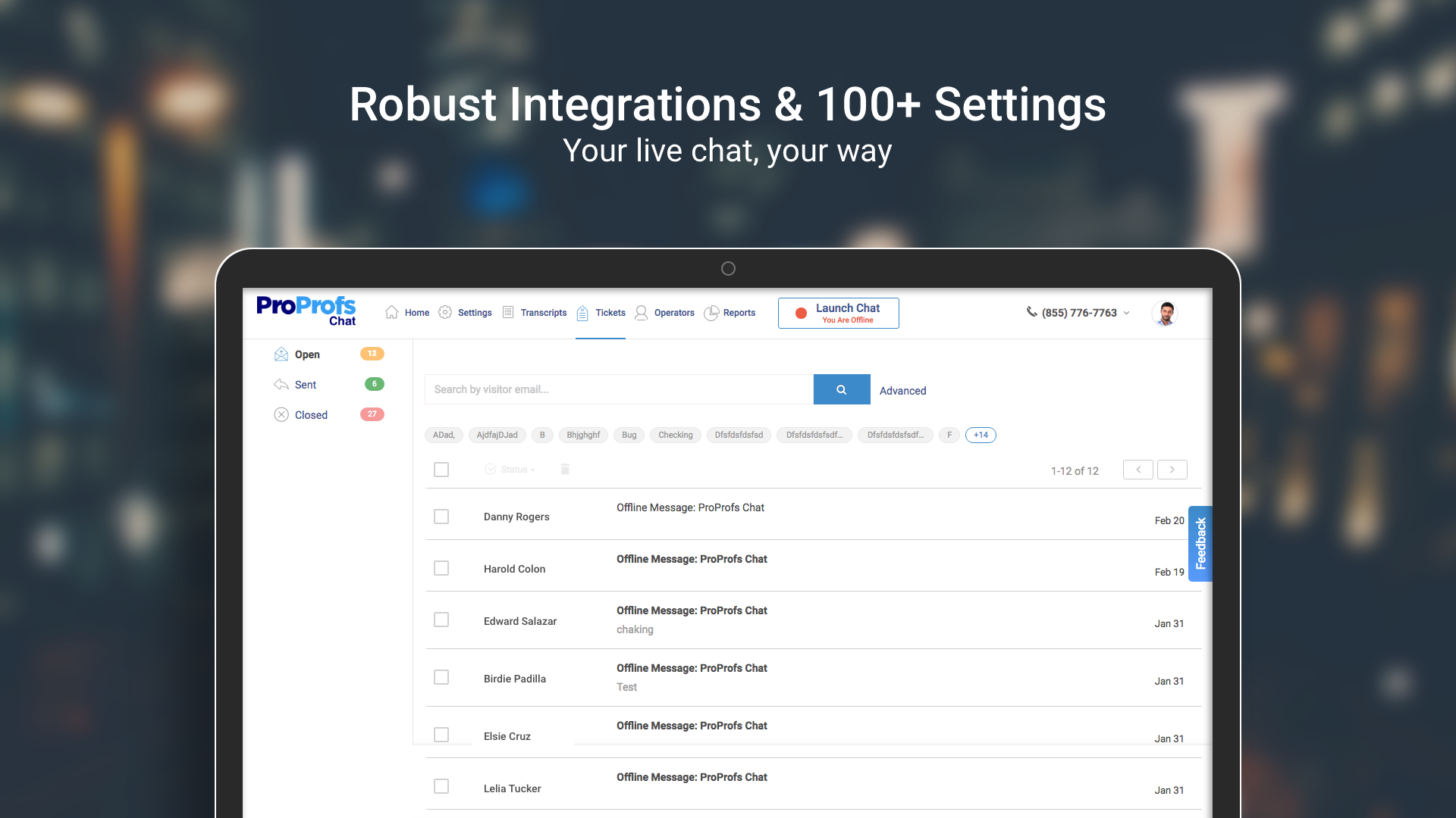 ProProfs Chat Screenshot