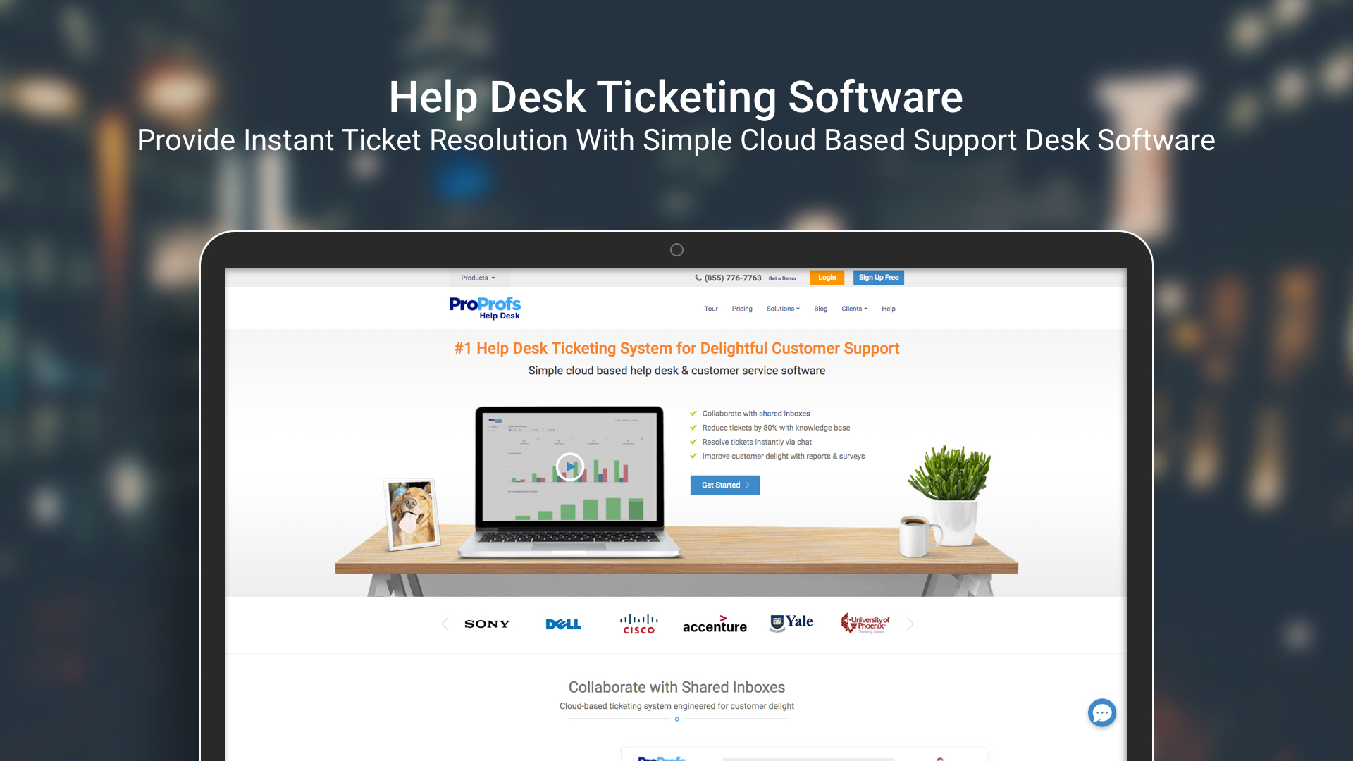 ProProfs Help Desk Screenshot