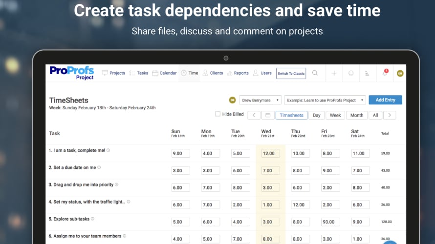 ProProfs Project screenshot & Video
